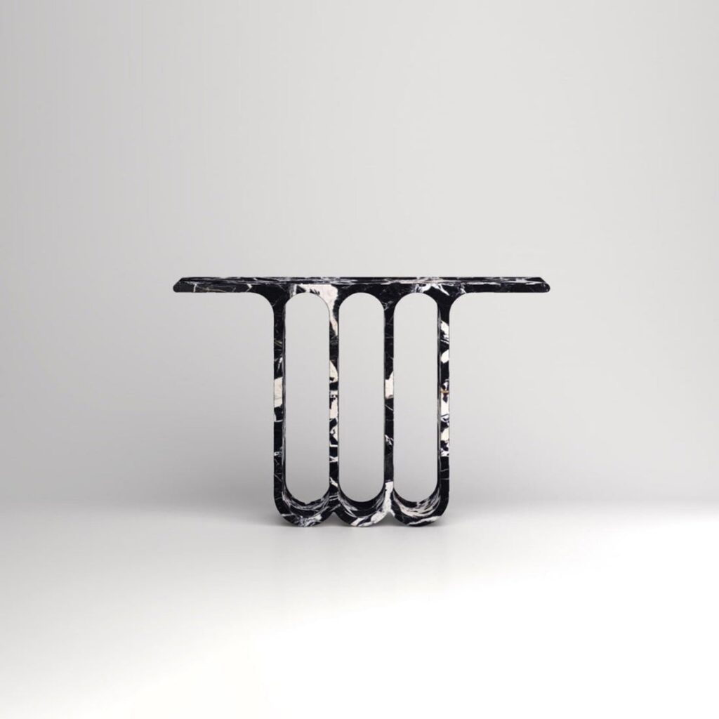 3 Arch Console Table | Handcrafted Stone Furniture