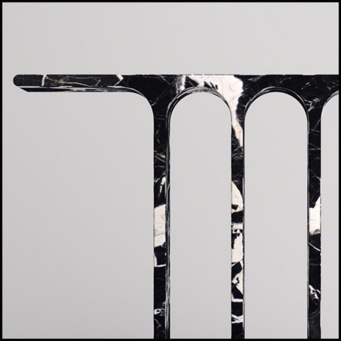 3 Arch Console Table | Handcrafted Stone Furniture - View 3