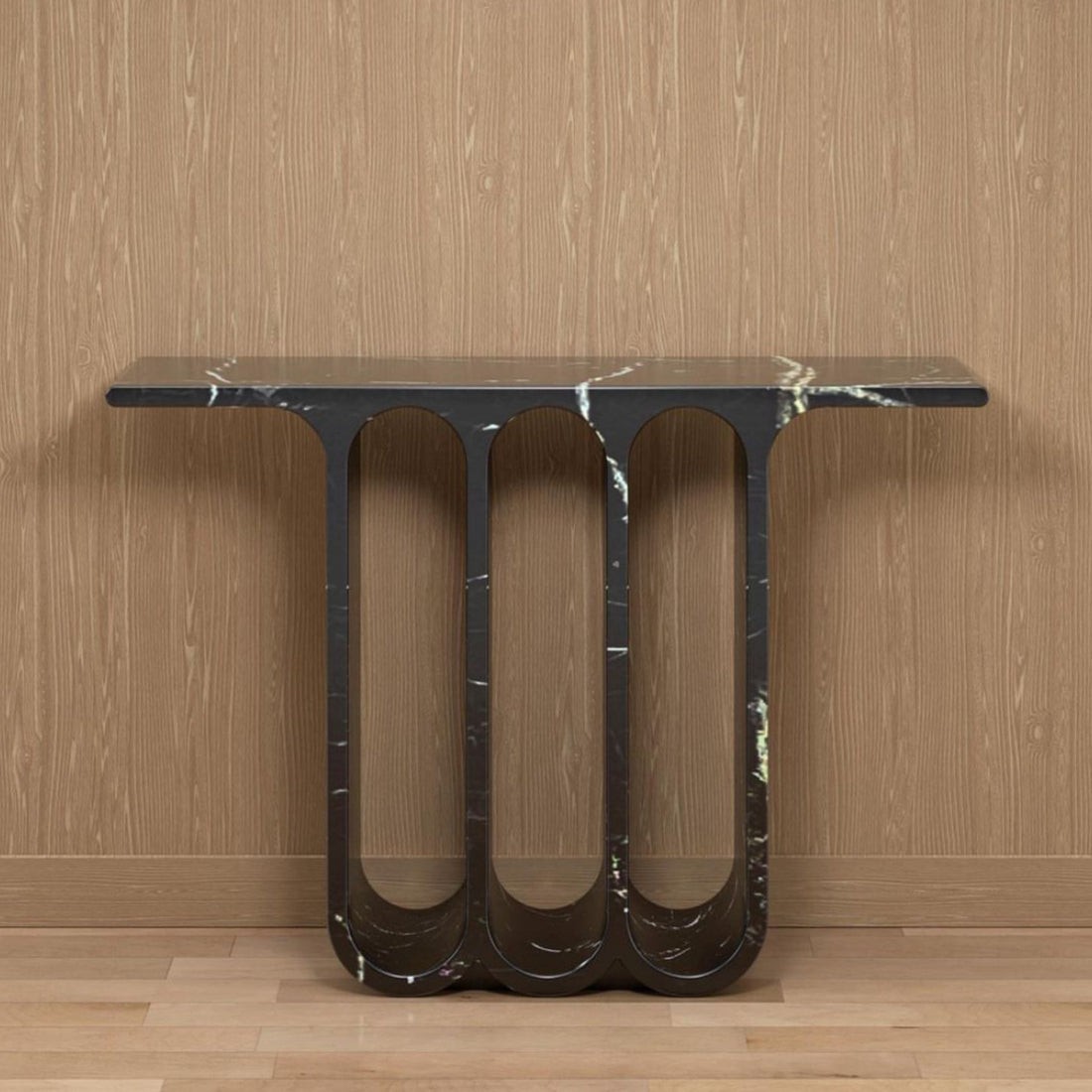 3 Arch Console Table | Handcrafted Stone Furniture - View 6
