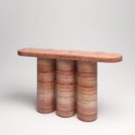 3 Pillars Console Table – Polished Stone Furniture
