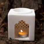 Carved Marble Jharoka Aroma Oil Diffuser – 4x4 inch