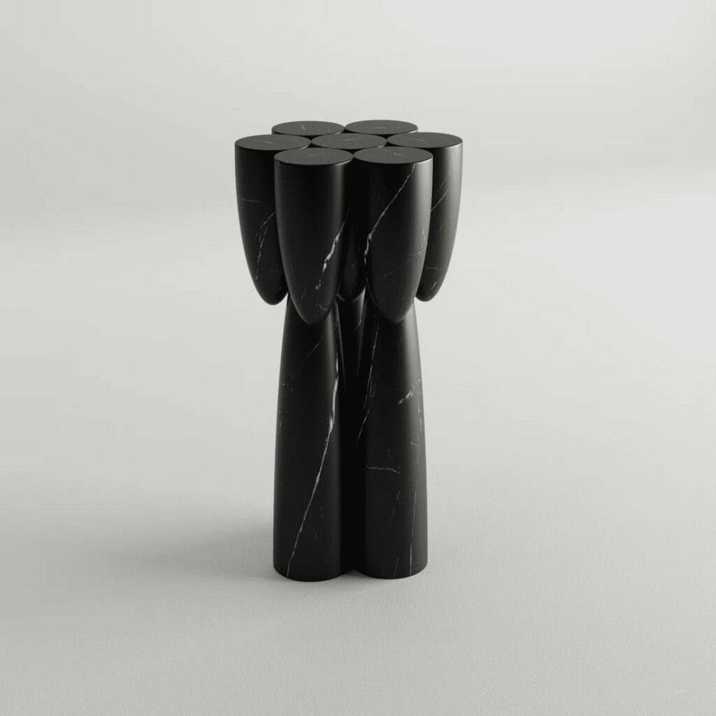 Bullets Side Table – Bold Sculptural Stone Furniture - View 1