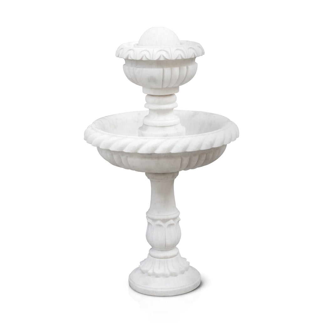 Marble Fountain – White Marble Hand-Carving - View 7