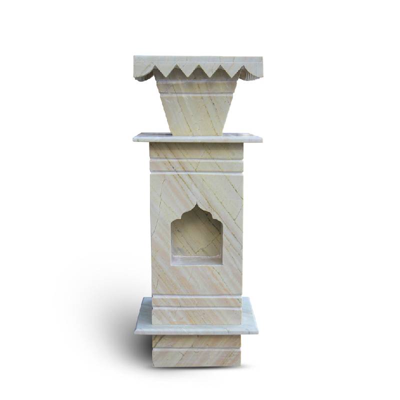 Marble Tulsi Pot – Katni Stone Planter for Roof & Balcony - View 2