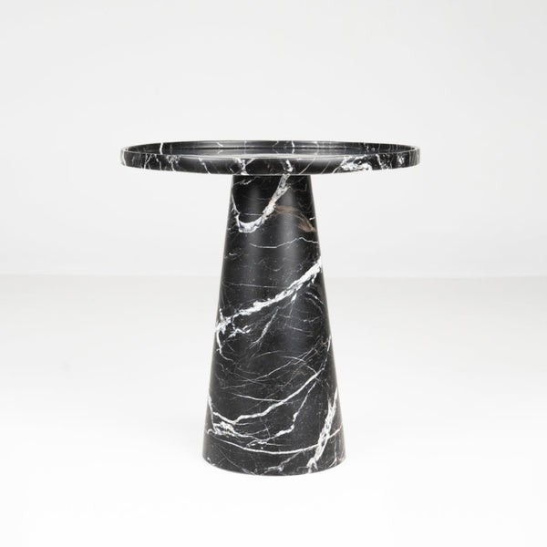 Marqino Round Side Table – Elegant Stone Furniture