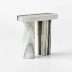 Panda White Marble Table Set – Natural Elegance