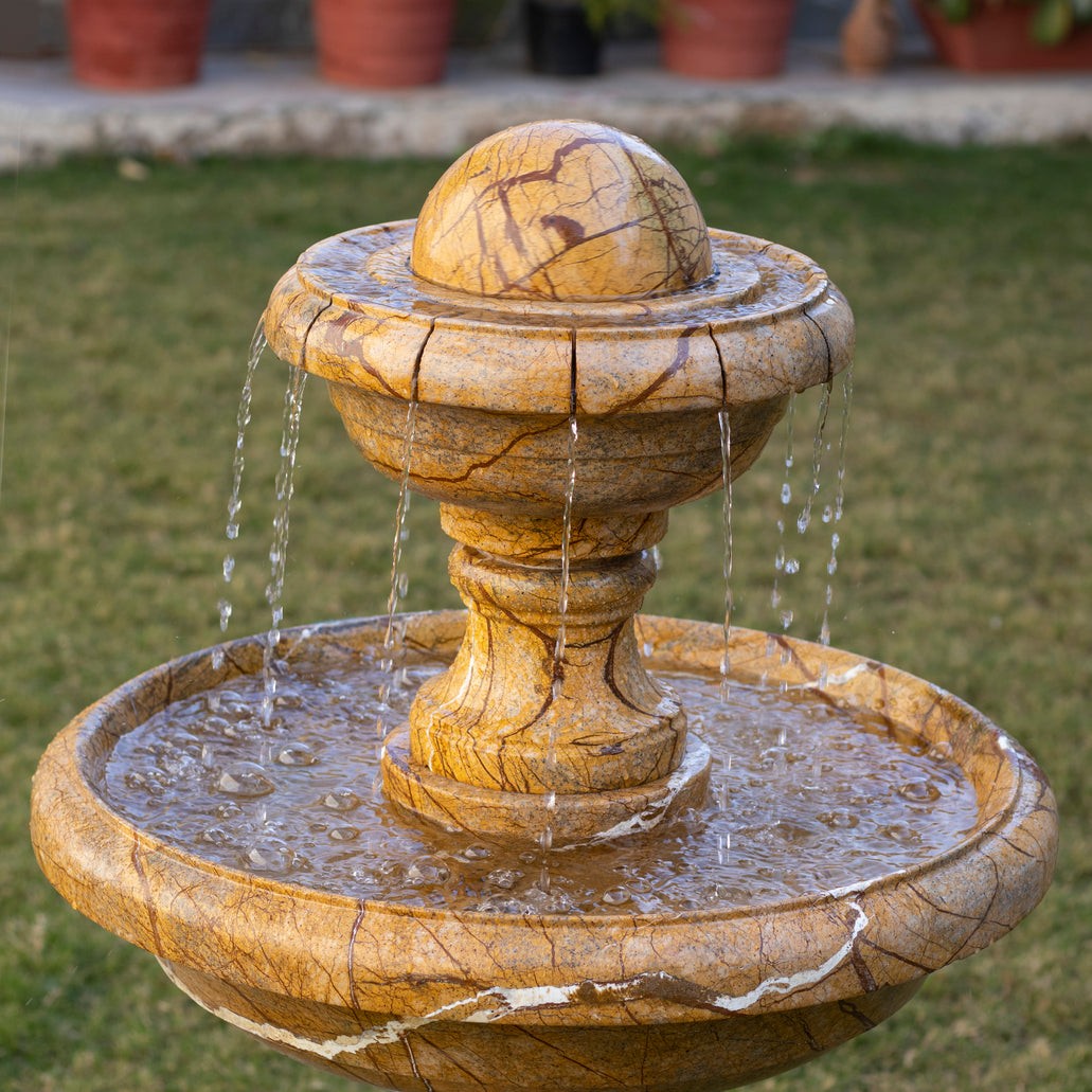 Stone Fountain Brown Forest – Hand-Carved Bidasar Stone - View 2