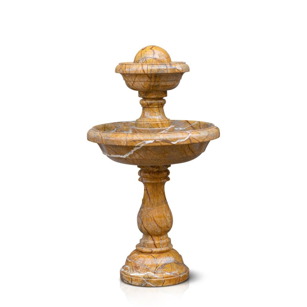 Stone Fountain Brown Forest – Hand-Carved Bidasar Stone - Detail 3