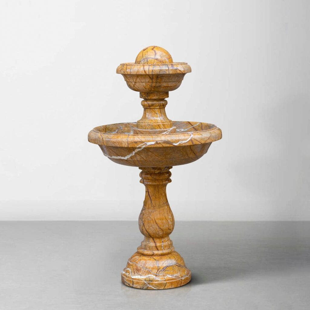Stone Fountain Brown Forest – Hand-Carved Bidasar Stone - View 4