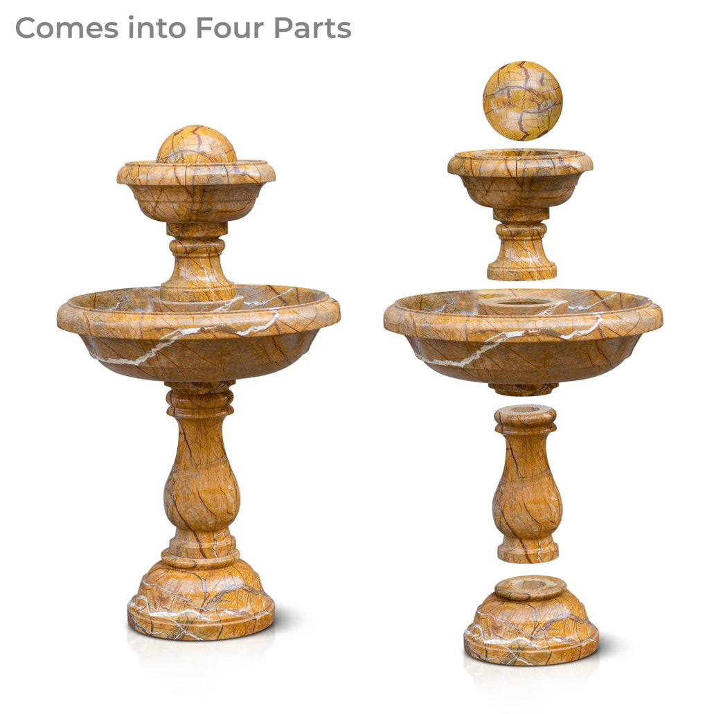 Stone Fountain Brown Forest – Hand-Carved Bidasar Stone - View 6