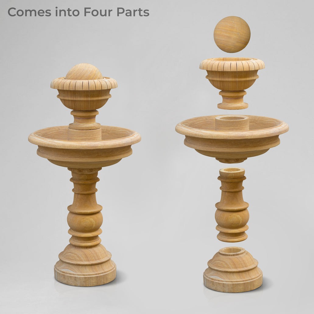 Stone Fountain Teak – Hand-Carved Teak Sand Stone - View 8