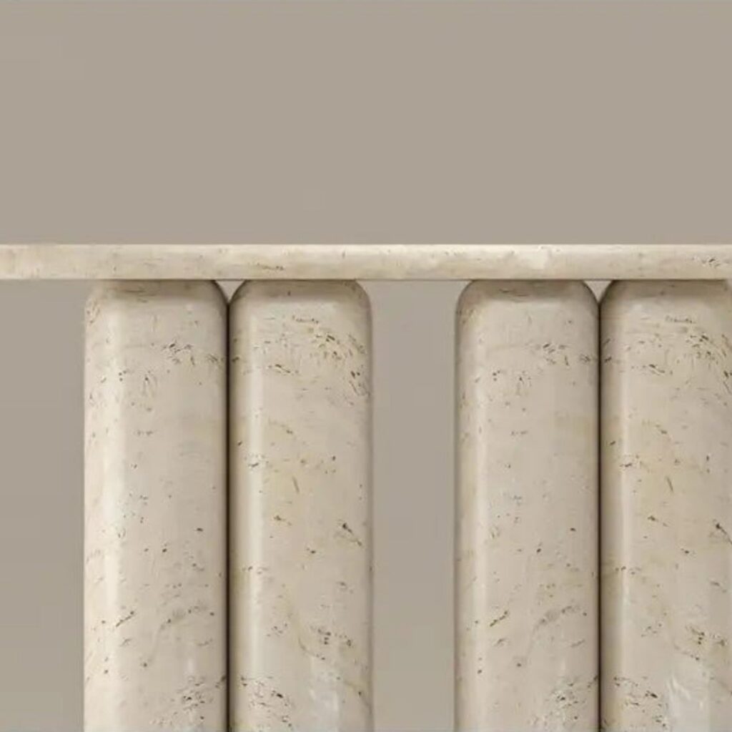 U Console Table – Sleek Stone Furniture - Detail 1